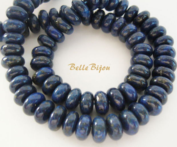 Lapis lazuli calitatea A rondele 8x4-4.5 mm