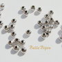 (10 b) Distantiere din argint rodiat de diametru 2.6 mm