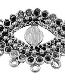 Pandantiv eye/ochi, argintiu antichizat