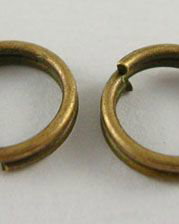 Zale bronz duble, 4mm, 100 bucati