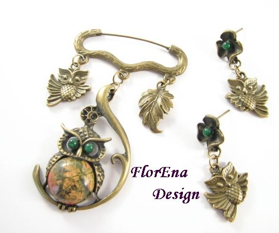 Set Buha - cercei+brosa # F0663
