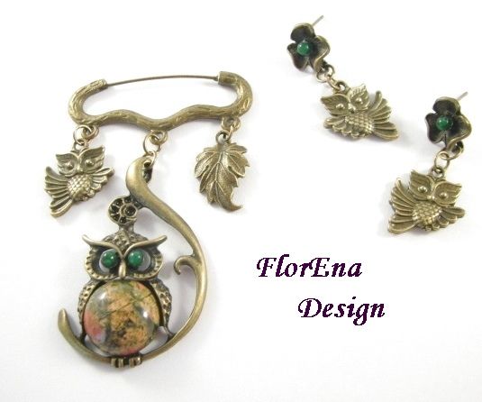 Set Buha - cercei+brosa # F0663