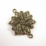 1785 - (2buc) Link , bronz, floare, 40x28