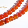 Agate fatetate culoarea carneolului 8 mm