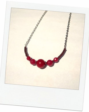 Colier cu agate fatetate