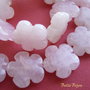 Floricele cuart roz de diametru 20 mm si grosime aprox 5.5 mm