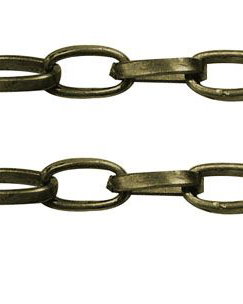 Lant bronz antichizat, 6.9x3.8mm