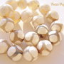 Agate fatetate patate alb-gri-bej 10-10.5 mm