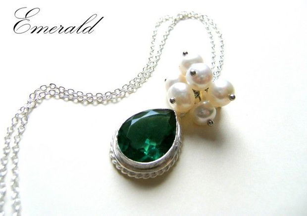 925 sterling silver EMERALD