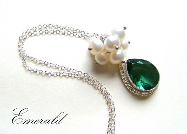 925 sterling silver EMERALD