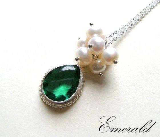 925 sterling silver EMERALD