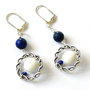 Cercei lapis lazuli , agat