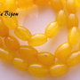Agate galbene bob de orez 6-7x4.5 mm