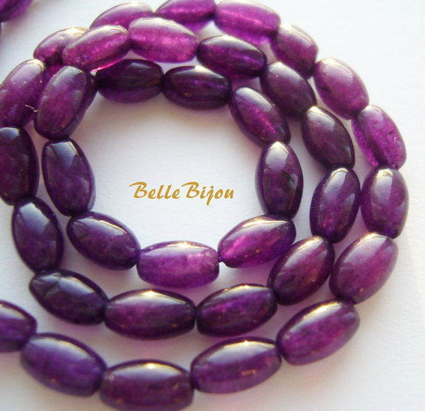 Agate mov bob de orez 6-7x4 mm