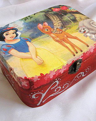 cutie lemn decorata 17455