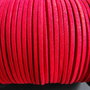SNUR ROSU IMITATIE PIELA INTOARSA - 3 X 1 MM - 1ML