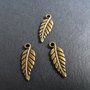 PANDANTIV BRONZ FRUNZULITA -  19 X 6,5 MM