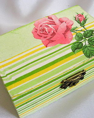 cutie lemn decorata 17447