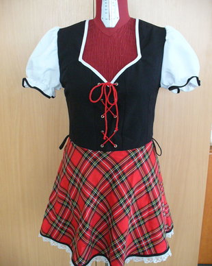 rochie cu fusta ecosez