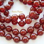 Agate vopsite maron ciocolata aprox 8.5 mm