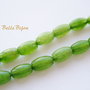 Agate verde crud bob de orez 6-7x4.3 mm