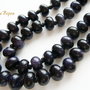 Blue goldstone rondele aprox 8x5 mm
