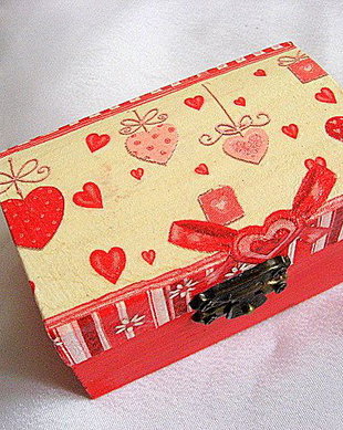 cutie lemn decorata 17667