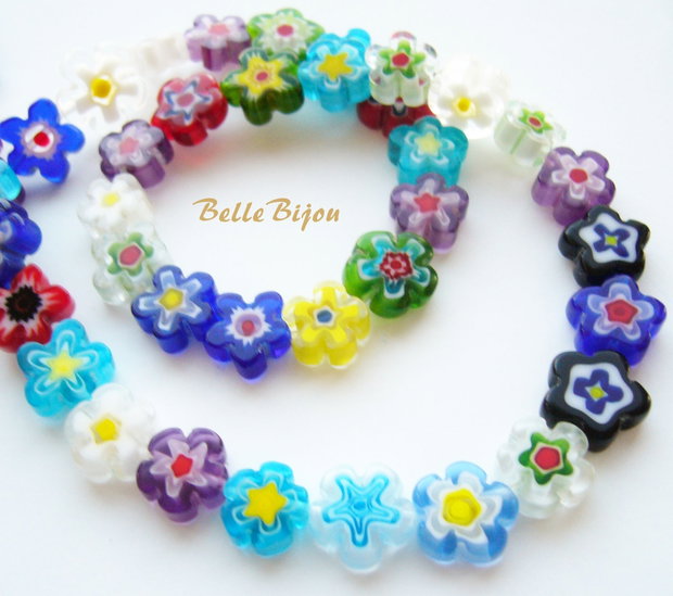 Floricele din sticla millefiori