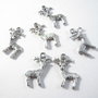 (2buc) Charm, argintiu, 23,5x19mm - 1855