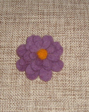 Little mauve brooch