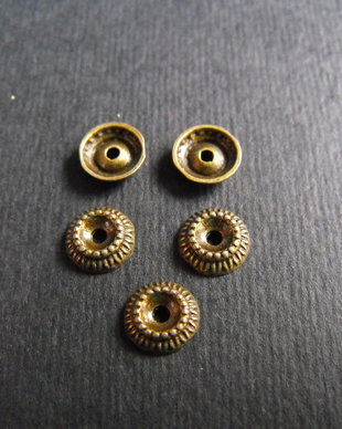 CAPACELE BRONZ 7,5 X 2 MM (10buc.)