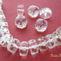 Cristal de stanca rondele fatetate aprox 9.5x5.5-6 mm