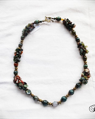 COLIER AGATE INDIENE- VANDUT