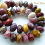 Jasper mookaite rondele fatetate aprox 8.5x5-5.5 mm