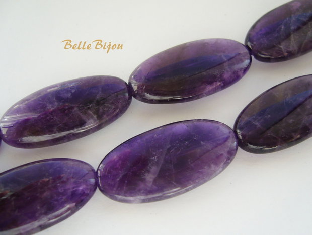 Ametist oval mare plat 30x15x5 mm