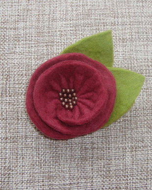 Purple brooch (custom made)