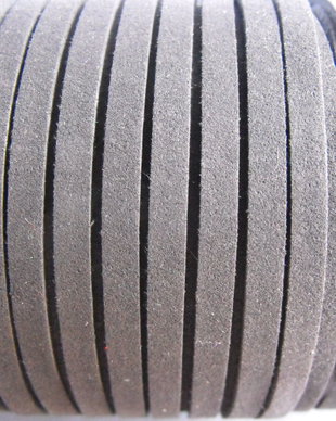 SNUR NEGRU IMITATIE PIELE INTOARSA - 5 MM - 1ML