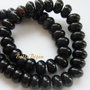 Agate negre rondele aprox 8x5 mm