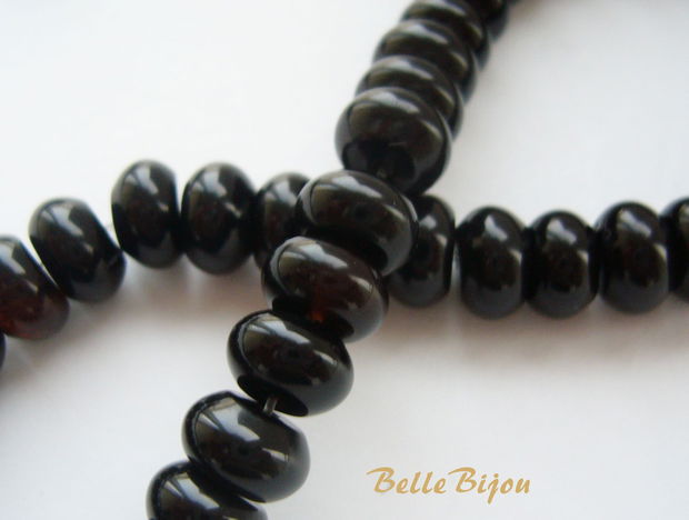 Agate negre rondele aprox 8x5 mm