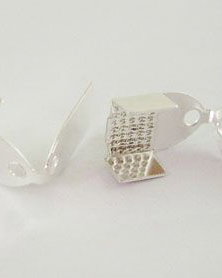Capat snur, argintiu antichizat, 11x7x5mm