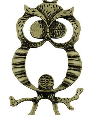 Pandantiv bufnita, 48x26 mm