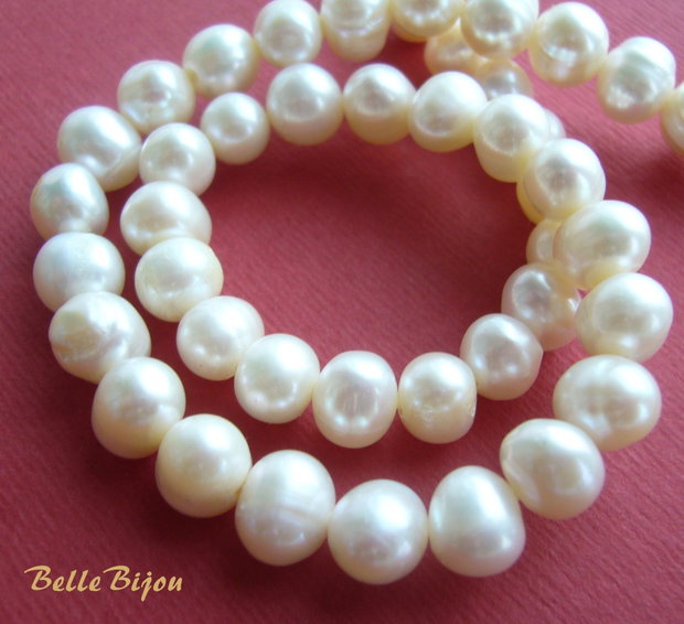 Perle de cultura usor turtite 7-8x5.5-6 mm