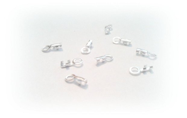 2b End cord placat argint 6 x 1,5 mm (SPLAK 086)