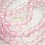 Margele sticla roz aprox 6.5 mm (10 bucati)
