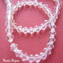 Cristale biconice de aprox 4 mm cristal - clear  (10 bucati)