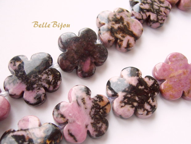 Rodonit flori de diametrul 20 mm si grosime 6 mm