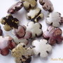 Artistic jasper floricele de diametrul 20 mm si grosime aprox 6 mm