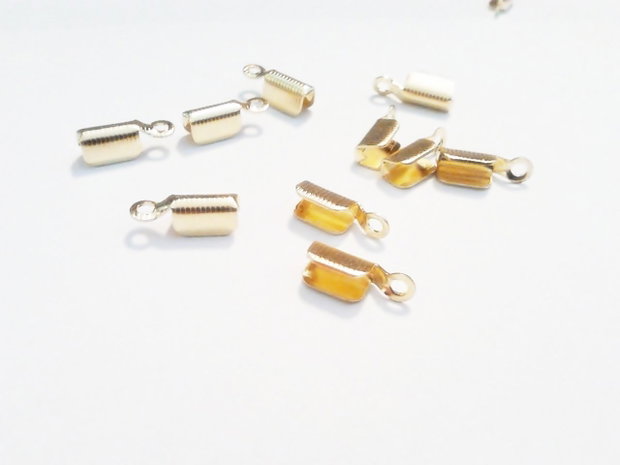 2b End cord placat aur 10 x 3.5 mm