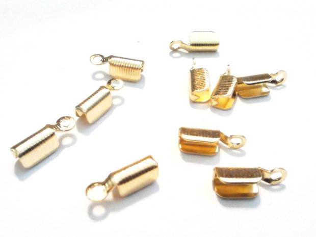 2b End cord placat aur 10 x 3.5 mm