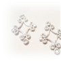 1b Link /chandelier  placat cu argint 18 x 17 mm